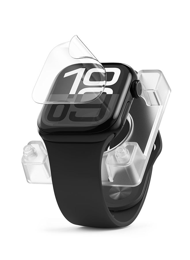 Dual Easy Pro For Apple Watch Series 10 42mm  Screen Protector, Smooth Full Cover Film Easy Application Case Friendly Screen Protector - Clear