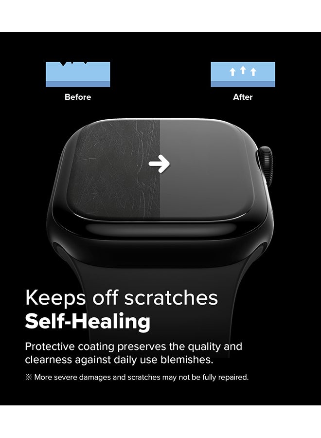 Dual Easy Pro For Apple Watch Series 10 42mm  Screen Protector, Smooth Full Cover Film Easy Application Case Friendly Screen Protector - Clear