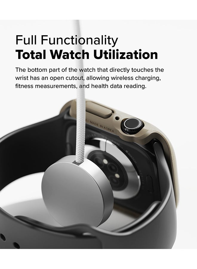 Ringke Onyx For Apple Watch 10 46mm Case, Heavy Duty Rugged TPU Bumper Drop Protection Cover - Sand Grey - Image 3