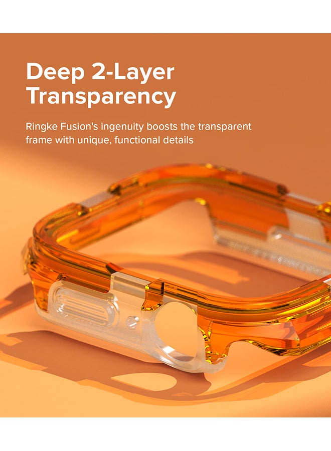 رينجك حماية فوشن لساعة آبل 9 / 8 / 7 45 مم، غلاف ساعة آبل SE / 6 / 5 / 4 44 مم، غلاف مزدوج الطبقات للنساء والرجال - نيون - Image 5