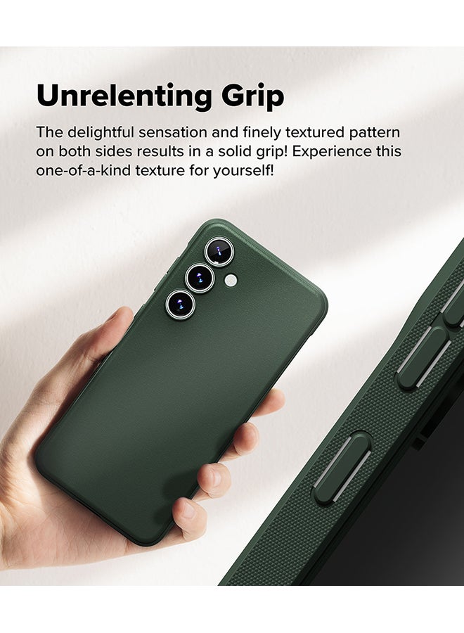 Ringke Onyx For Samsung Galaxy S24 FE Case Enhanced Grip Tough Flexible TPU Shockproof Rugged TPU Bumper Drop Protection Phone Cover - Dark Green - Image 4
