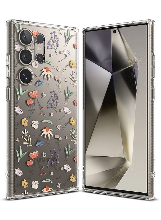 رينجك غطاء حماية بتصميم فوزيون لجهاز سامسونج جالكسي S24 ألترا - شفاف من البولي كربونات مع حواف مرنة من TPU مقاومة للصدمات - Image 1