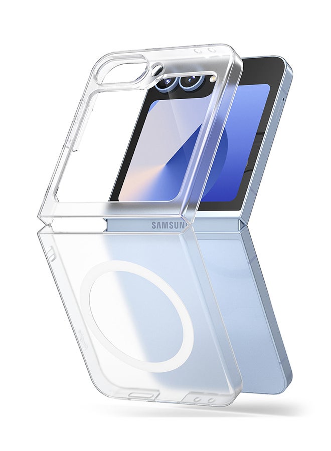 Ringke Slim Magnetic For Galaxy Z Flip 6 Case, Compatible with MagSafe, Solid Sleek Protective Transparent Back Phone Cover - Matte Clear - Image 1