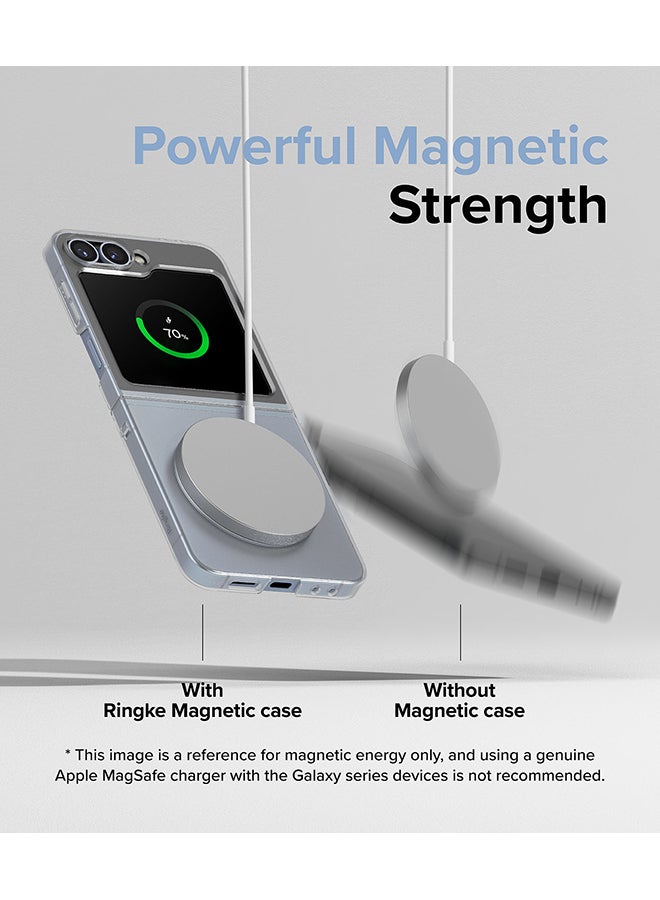 Ringke Slim Magnetic For Galaxy Z Flip 6 Case, Compatible with MagSafe, Solid Sleek Protective Transparent Back Phone Cover - Matte Clear - Image 4