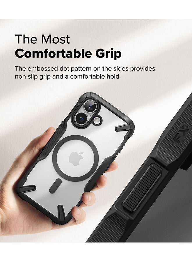 Ringke Fusion-X Magnetic Case For iPhone 16 Case Cover [Strong Magnet] Anti-Fingerprint Rugged Shockproof Protective Phone Cover - Black - Image 5