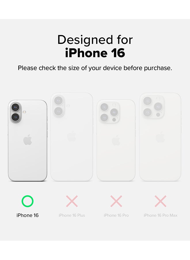 Ringke Fusion-X Magnetic Case For iPhone 16 Case Cover [Strong Magnet] Anti-Fingerprint Rugged Shockproof Protective Phone Cover - Black - Image 2