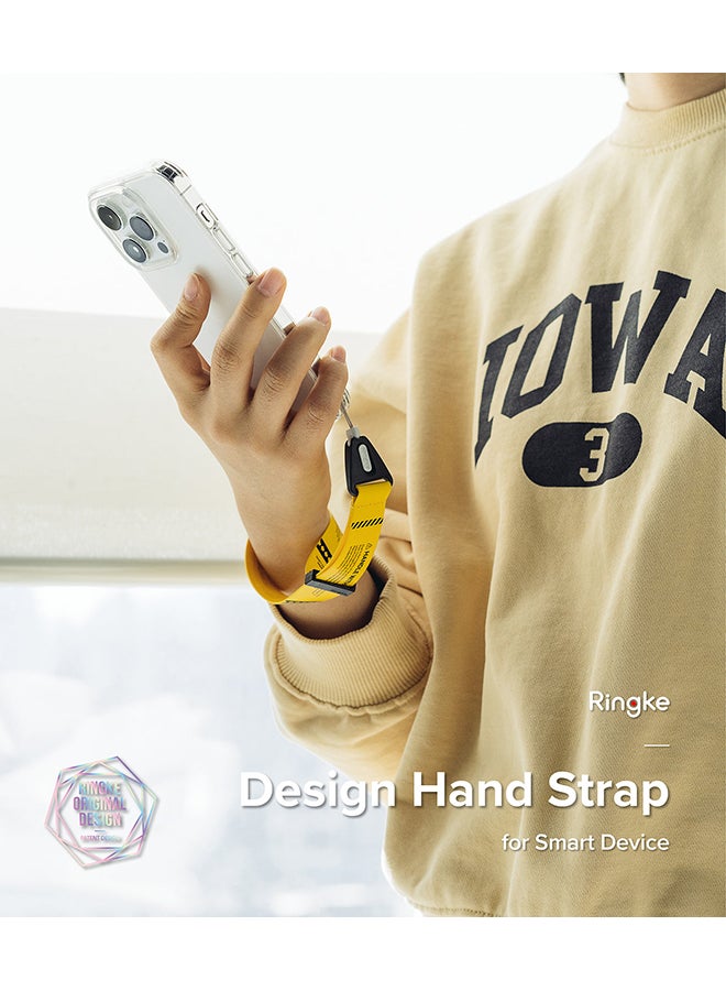 رينجك - Hand Strap, Wrist Lanyard String Strap Designed for Universal iPhone/Galaxy/Android Cell Phone Case, Digital Camera, DSLR, Tablet, Keys, ID - Danger Yellow - Image 1