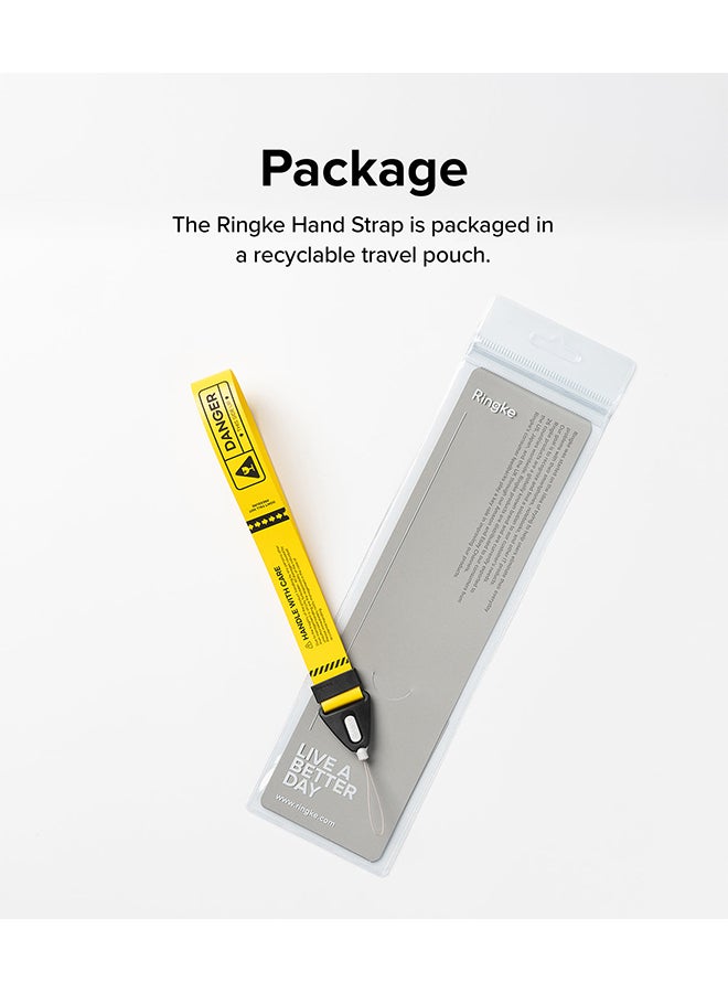 رينجك - Hand Strap, Wrist Lanyard String Strap Designed for Universal iPhone/Galaxy/Android Cell Phone Case, Digital Camera, DSLR, Tablet, Keys, ID - Danger Yellow - Image 1