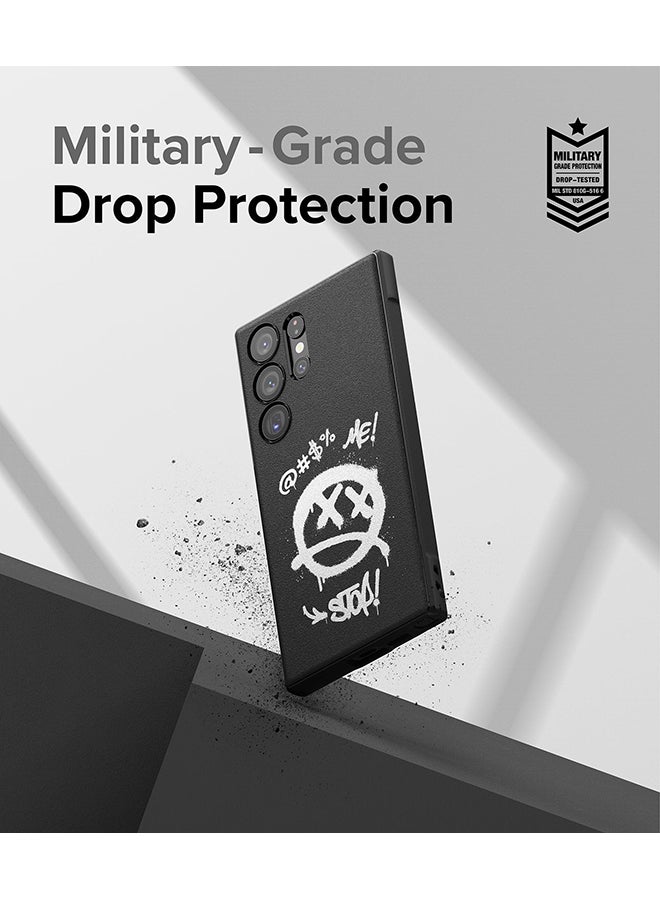 Ringke Onyx For Samsung Galaxy S23 Ultra 5G Case Enhanced Grip Tough Flexible TPU Shockproof Rugged TPU Bumper Drop Protection Phone Cover - Graffiti - Image 4