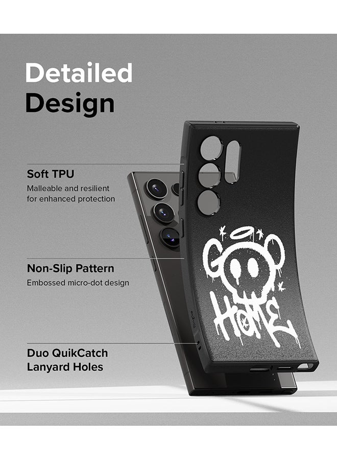 Ringke Onyx For Samsung Galaxy S24 Ultra Case Enhanced Grip Tough Flexible TPU Shockproof Rugged TPU Bumper Drop Protection Phone Cover - Graffiti 2 - Image 3