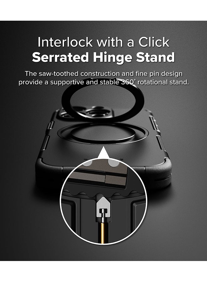 Ringke Alles For iPhone 16 Pro Case For Magsafe Protective Case with Stand Powerful Magnetic Shockproof Phone Case Cover - Gun Metal - Image 3