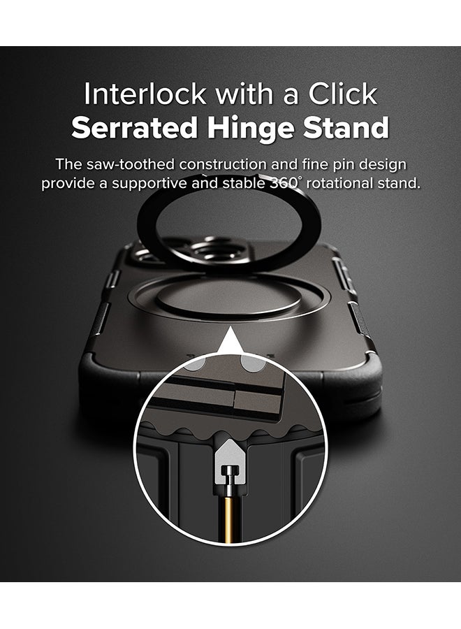 Ringke Alles For iPhone 16 Pro Case For Magsafe Protective Case with Stand Powerful Magnetic Shockproof Phone Case Cover - Gun Metal - Image 5