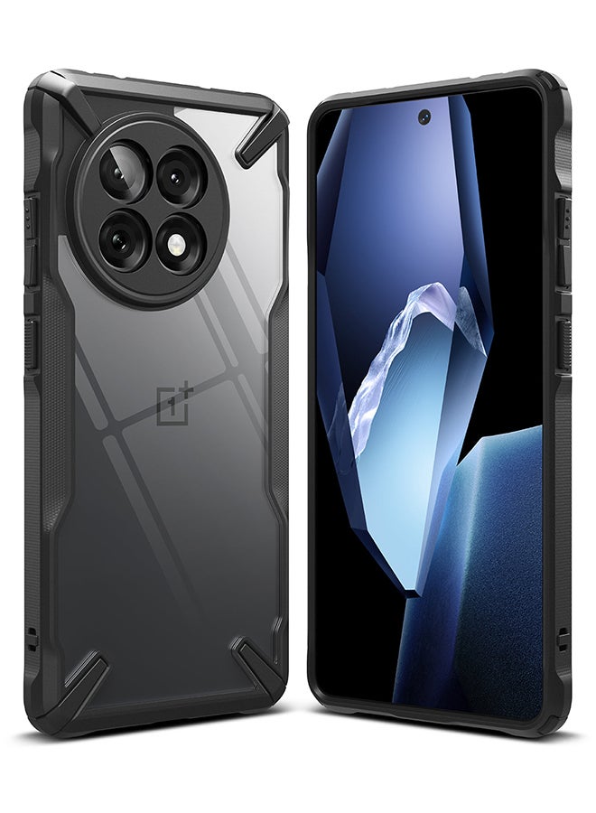 Ringke Fusion-X For OnePlus 13R Case Cover , Rugged Heavy Duty Shockproof Protection Hybrid Scratch Resistant Shockproof Protection Phone Cover - Black - Image 1