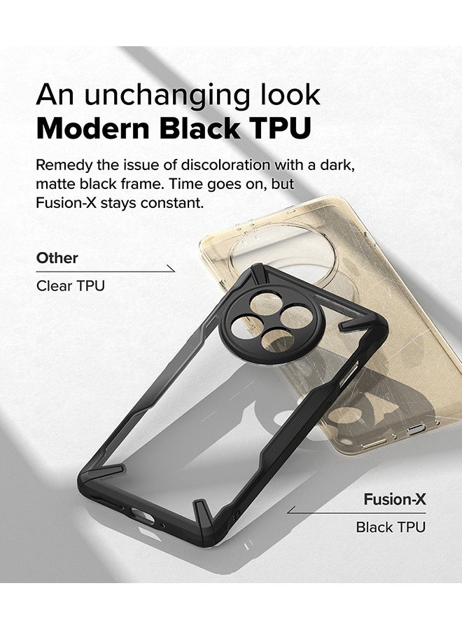 Ringke Fusion-X For OnePlus 13R Case Cover , Rugged Heavy Duty Shockproof Protection Hybrid Scratch Resistant Shockproof Protection Phone Cover - Black - Image 3