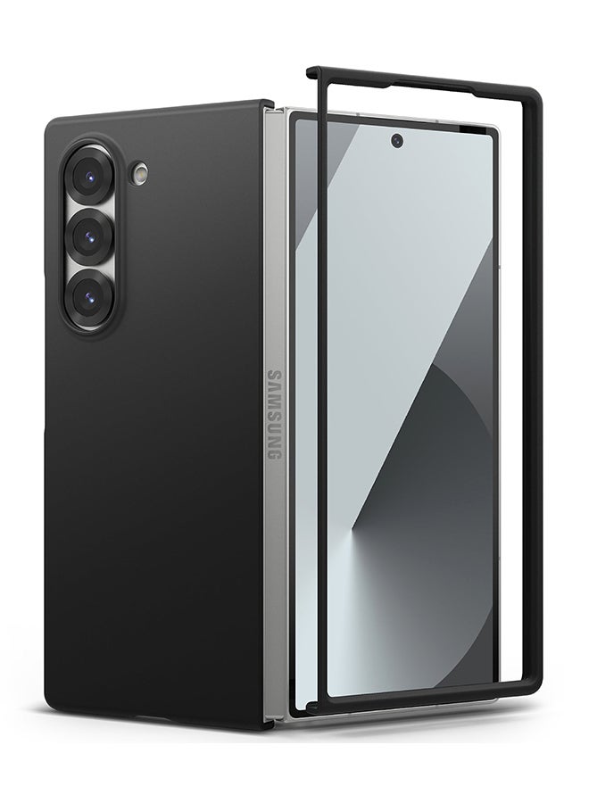 Ringke Slim Magnetic For Samsung Galaxy Z Fold 6 Case Compatible with MagSafe , Solid Sleek Protective Transparent Back Phone Cover - Black  - Image 1
