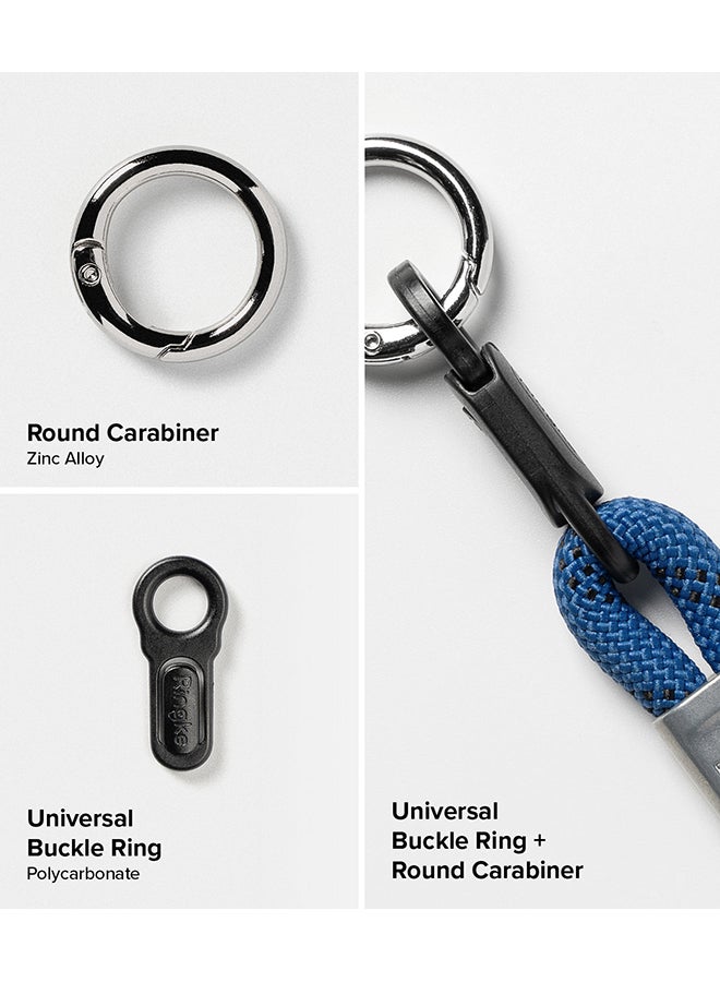 Ringke Rope Hand Strap [Adjustable Phone Wrist Strap] Universal Multifunctional Camera Lanyard Wristlet Designed for Phone Cases, Earbuds, Cameras, Car Keys - Blue - Image 2