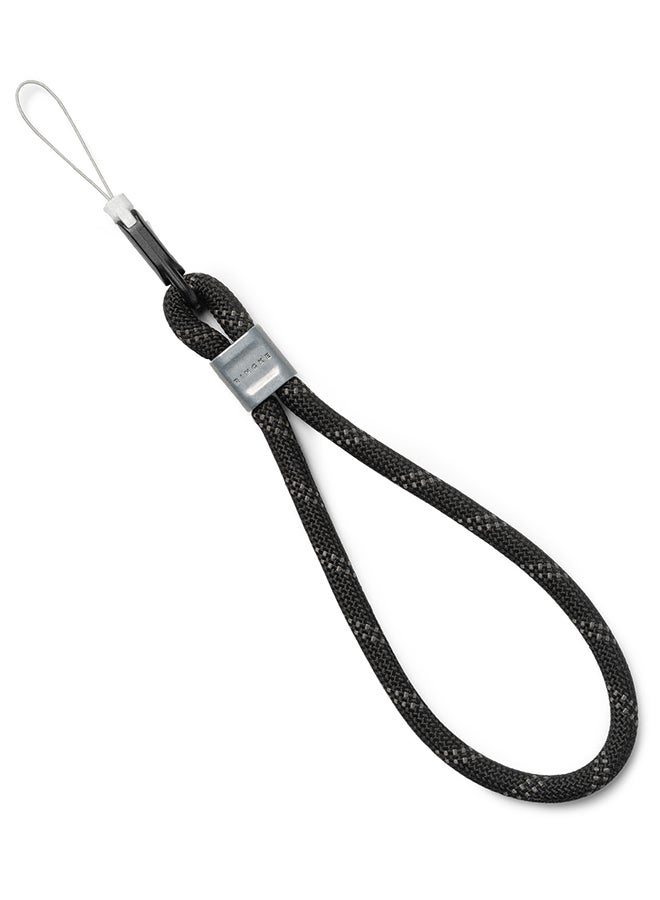Ringke Rope Hand Strap, Adjustable Phone Wrist Strap, Universal Multifunctional Camera Lanyard Wristlet Designed for Phone Cases, Earbuds, Cameras, Car Keys - Black - Image 1