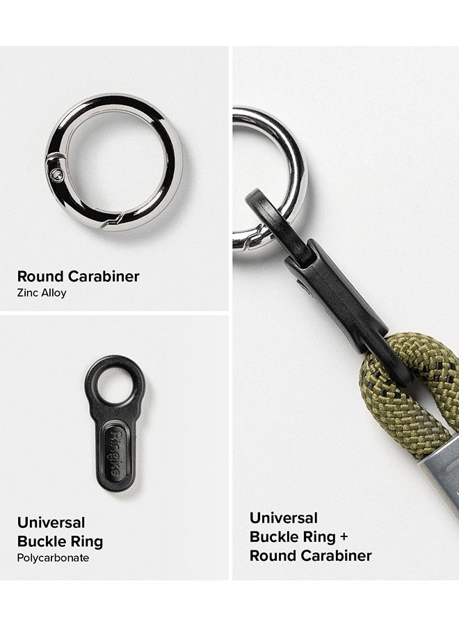 Ringke Rope Hand Strap, Adjustable Phone Wrist Strap, Universal Multifunctional Camera Lanyard Wristlet Designed for Phone Cases, Earbuds, Cameras, Car Keys - Olive Green - Image 2
