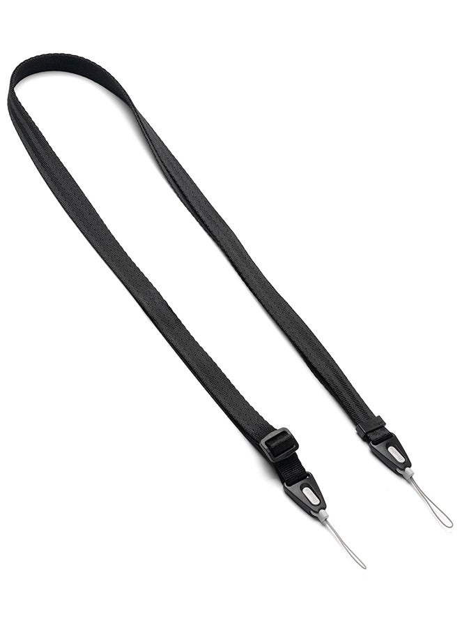 Ringke Shoulder Strap for Cell Phone Cases, Keys, Cameras & ID QuikCatch Lanyard Universal Adjustable Crossbody String Shoulder Strap for Mobile Phones - Black - Image 1