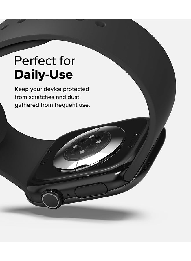 رينجك Bezel Styling For Apple Watch 10 42mm Case, Stylish Stainless Steel Frame, Anti Scratch Protector Adhesive Lightweight Cover Accessory - 42-03 - Black - Image 5