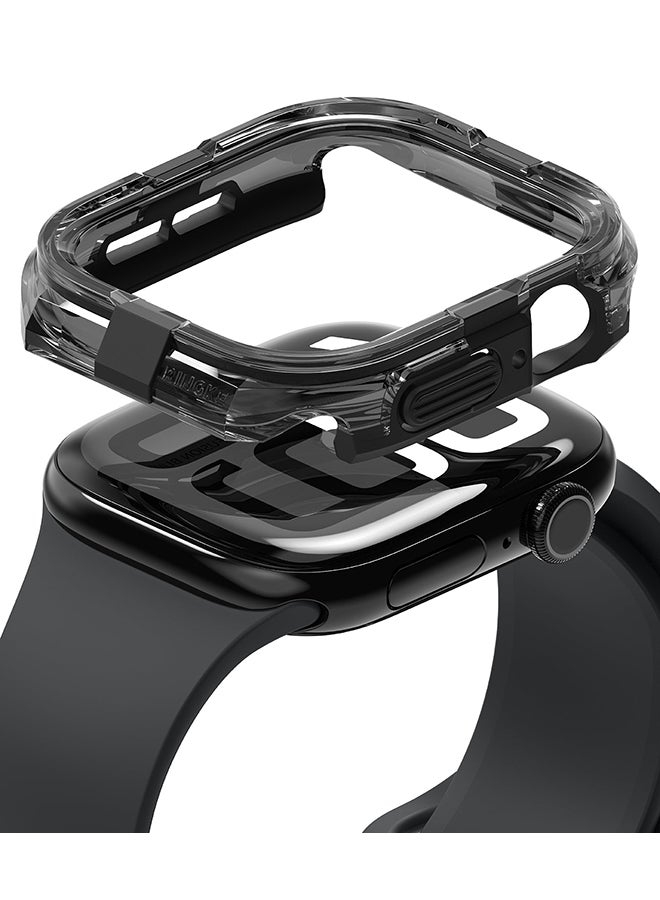 Ringke Fusion Bumper For Apple Watch 10 42mm Case, Frame Bumper Protection Double Layered PC TPU Transparent Color Watch Case - Black - Image 1