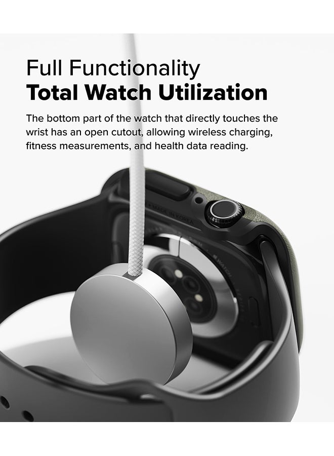 رينجك غطاء أونيكس لساعات آبل 10 46 مم، غطاء حماية متين من TPU مقاوم للصدمات - داكن - Image 3