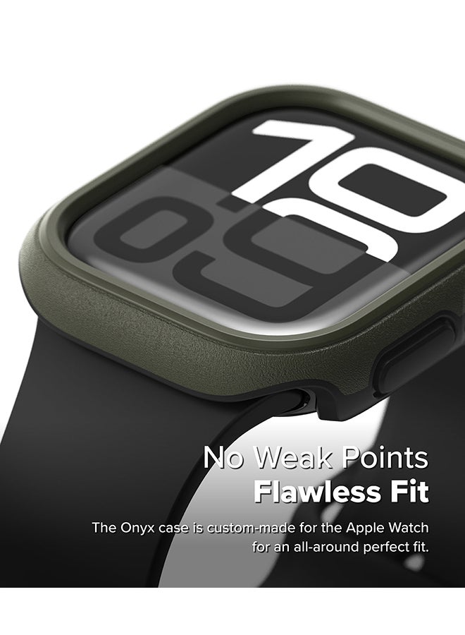 رينجك غطاء أونيكس لساعات آبل 10 46 مم، غطاء حماية متين من TPU مقاوم للصدمات - داكن - Image 5