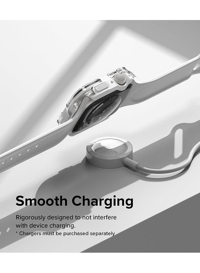 Ringke Fusion Bumper For Apple Watch 9 / 8 / 7 45mm, Apple Watch SE / 6 / 5 / 4 44mm Case, Double-layer Cover for Women, Men - White - Image 4