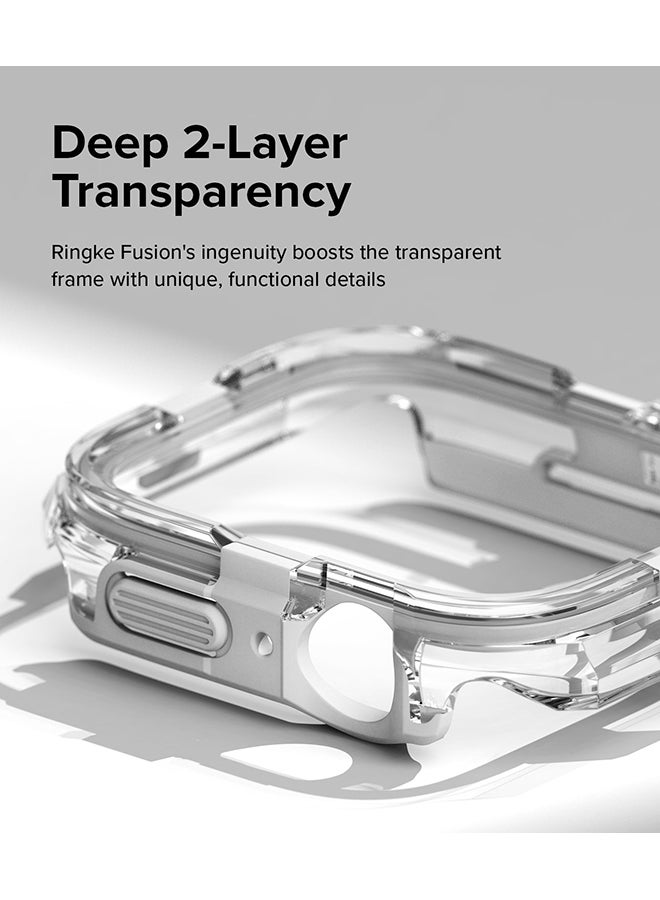 Ringke Fusion Bumper For Apple Watch 9 / 8 / 7 45mm, Apple Watch SE / 6 / 5 / 4 44mm Case, Double-layer Cover for Women, Men - White - Image 5