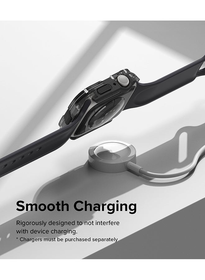 Ringke Fusion Bumper For Apple Watch 9 / 8 / 7 45mm, Apple Watch SE / 6 / 5 / 4 44mm Case, Double-layer Cover for Women, Men - Black - Image 4