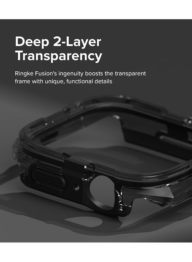 Ringke Fusion Bumper For Apple Watch 9 / 8 / 7 45mm, Apple Watch SE / 6 / 5 / 4 44mm Case, Double-layer Cover for Women, Men - Black - Image 5