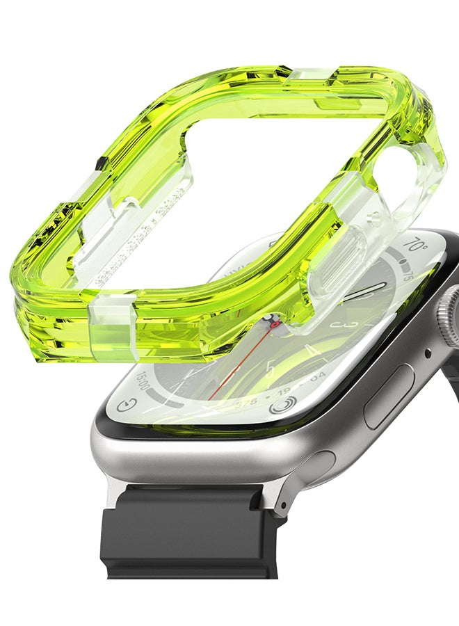 رينجك حافة فيوجن لساعات آبل 9 / 8 / 7 45 مم، علبة ساعة آبل SE / 6 / 5 / 4 44 مم، غطاء مزدوج الطبقات للنساء والرجال - نيون - Image 1