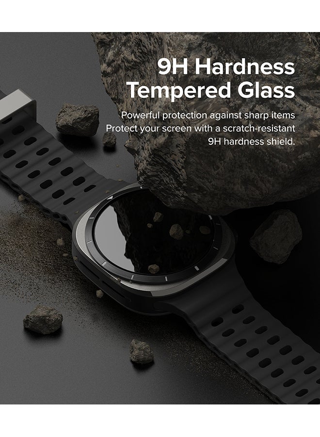 Ringke Bezel Styling And Glass Combo For Samsung Galaxy Watch Ultra Case, Anti Scratch Protector Adhesive Frame Ring Cover Accessory Full-Coverage Screen Protector- 47-01 - Clear - Image 4