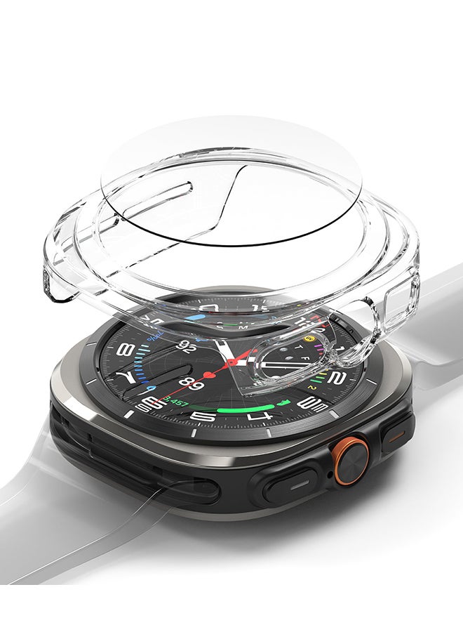 رينجك غطاء زجاجي رفيع وممتد لجهاز سامسونج جالكسي ووتش ألترا، واقي ضد الخدوش، إطار لاصق، غطاء ملحق، واقي شاشة كامل التغطية - - Image 1