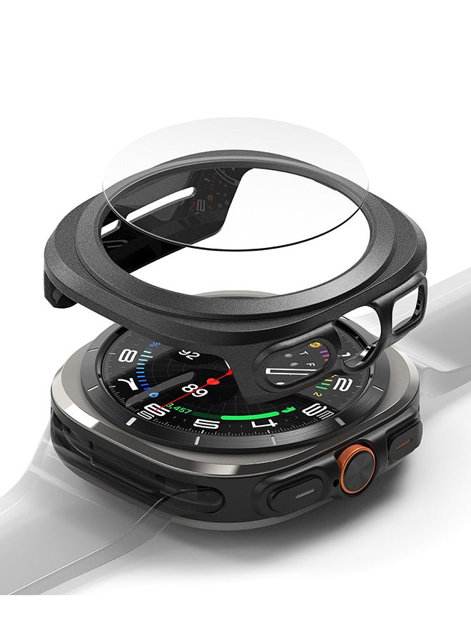 رينجك غطاء زجاجي رفيع وممتد لجهاز سامسونج جالكسي ووتش ألترا، واقي ضد الخدوش، إطار لاصق، غطاء ملحق، واقي شاشة كامل التغطية - - Image 1