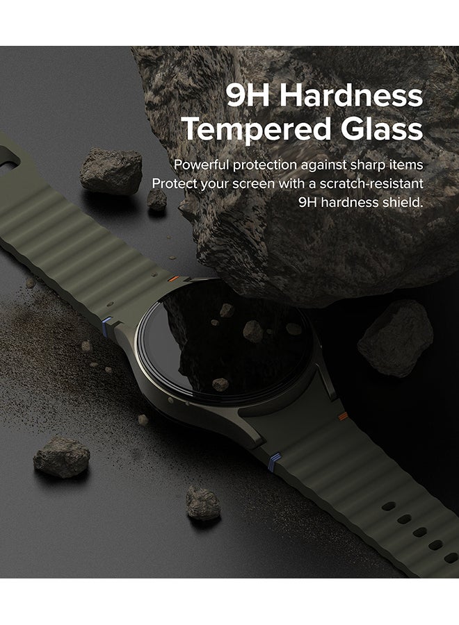 رينجك تصميم الإطار وغطاء الزجاج لجهاز سامسونج جالاكسي ووتش 7 بحجم 40 مم، واقي ضد الخدوش، إطار لاصق، غطاء ملحق واقي كامل الشاشة - 40-02 - - Image 4