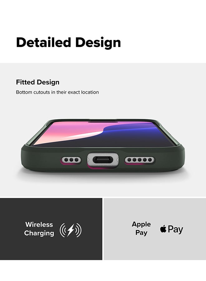 Ringke Onyx For iPhone 16 Plus Case Enhanced Grip Tough Flexible TPU Shockproof Rugged TPU Bumper Drop Protection Phone Cover - Camo Green - Image 5