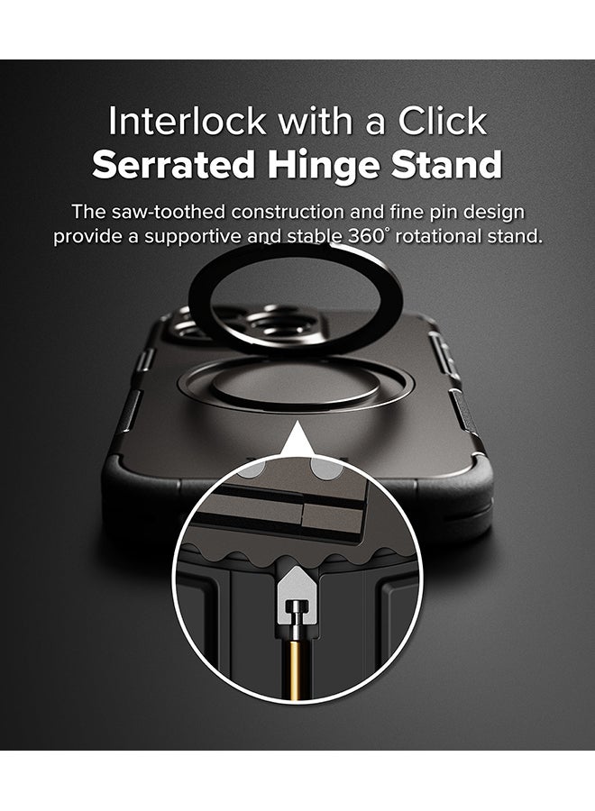 Ringke Alles For iPhone 16 Pro Max Case For Magsafe Protective Case With Stand Powerful Magnetic Shockproof Phone Case Cover - Gun Metal - Image 5