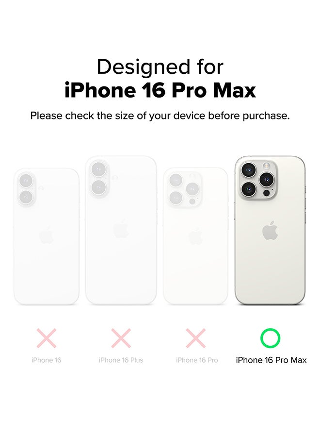 Ringke Alles For iPhone 16 Pro Max Case For Magsafe Protective Case With Stand Powerful Magnetic Shockproof Phone Case Cover - Gun Metal - Image 2