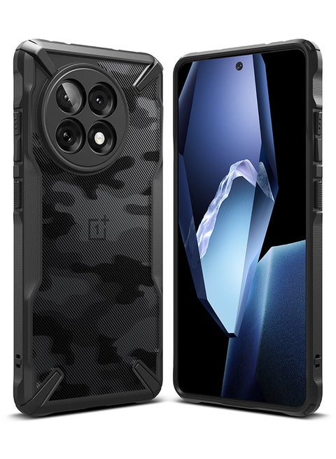 Fusion-X For OnePlus 13R Case Cover , Rugged Heavy Duty Shockproof Protection Hybrid Scratch Resistant Shockproof Protection Phone Cover - Camo Black