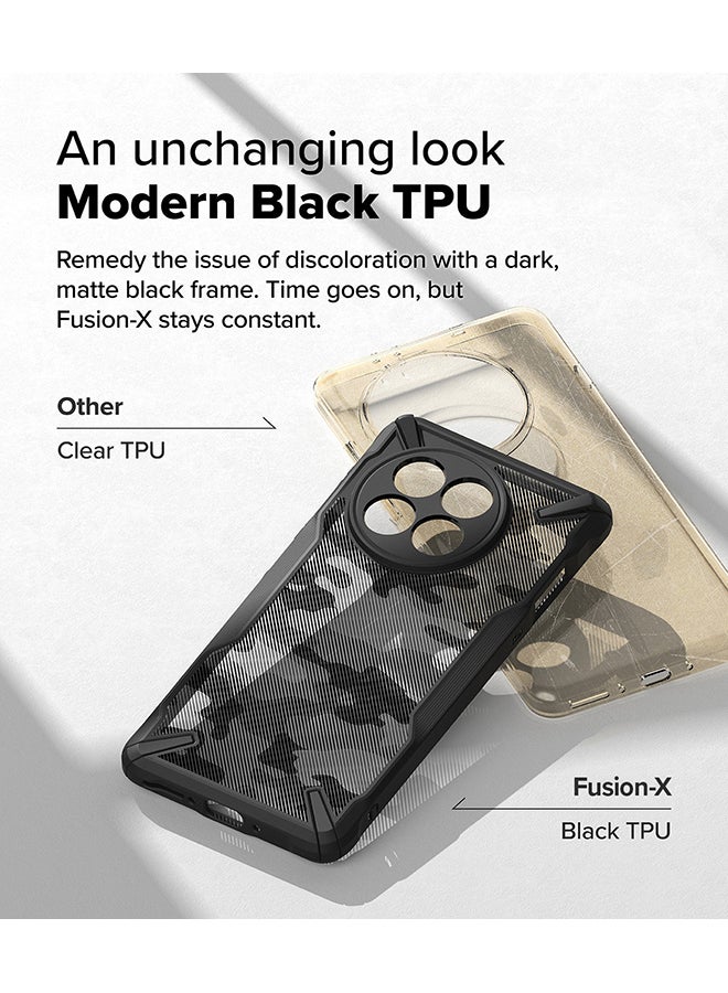 Ringke - Fusion-X For OnePlus 13R Case Cover , Rugged Heavy Duty Shockproof Protection Hybrid Scratch Resistant Shockproof Protection Phone Cover - Camo Black - Image 1