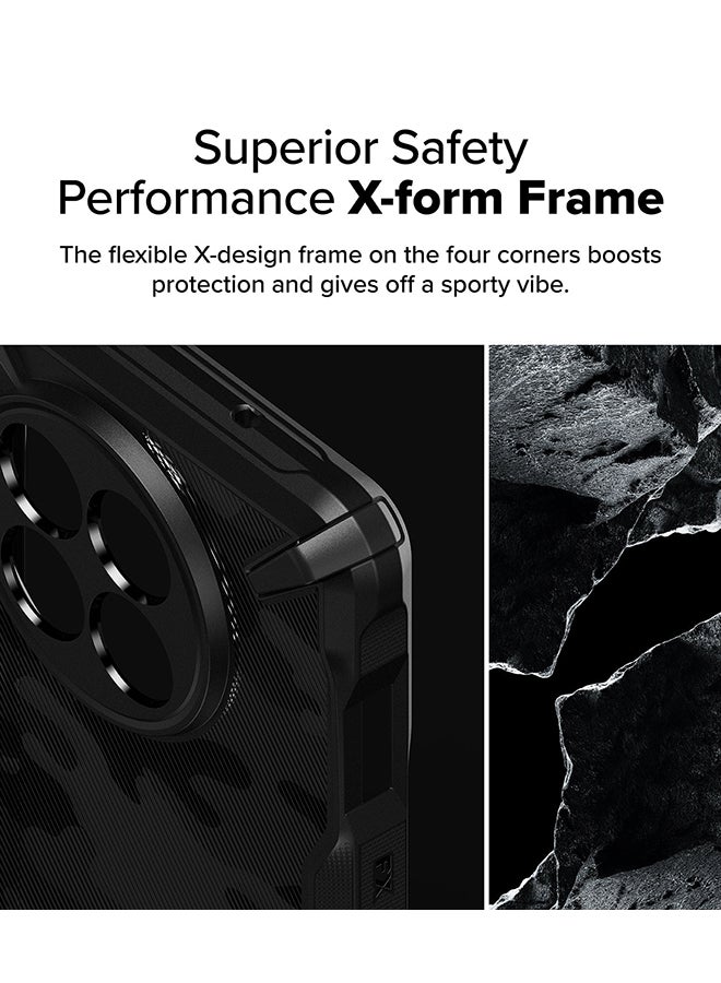 Ringke - Fusion-X For OnePlus 13R Case Cover , Rugged Heavy Duty Shockproof Protection Hybrid Scratch Resistant Shockproof Protection Phone Cover - Camo Black - Image 1
