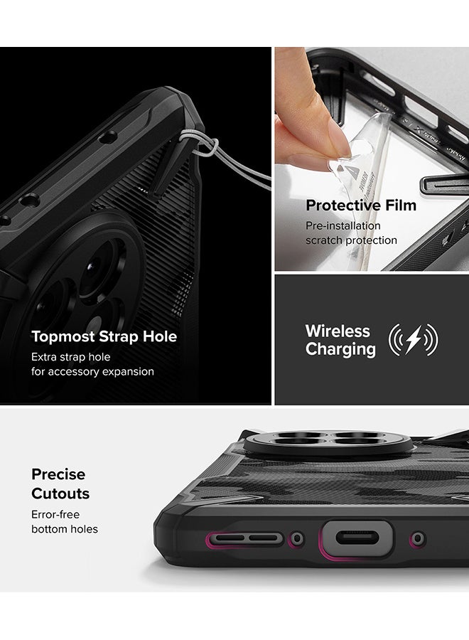Ringke - Fusion-X For OnePlus 13R Case Cover , Rugged Heavy Duty Shockproof Protection Hybrid Scratch Resistant Shockproof Protection Phone Cover - Camo Black - Image 1