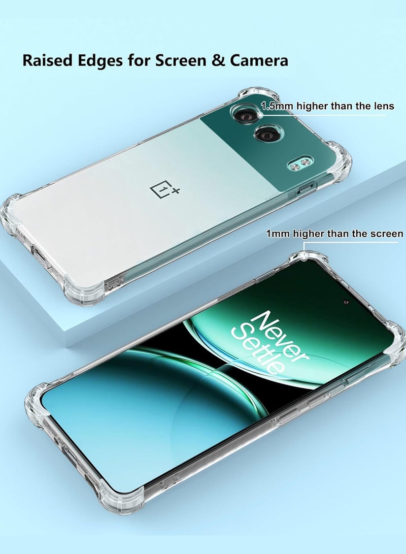 مارجون - OnePlus Nord 4 5G Gorilla Case Cover TPU Clear Protective Case Rugged Shockproof and Durable Back Cover Clear-1 - Image 1