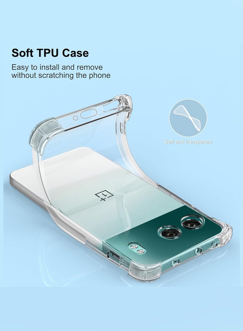مارجون - OnePlus Nord 4 5G Gorilla Case Cover TPU Clear Protective Case Rugged Shockproof and Durable Back Cover Clear-1 - Image 1