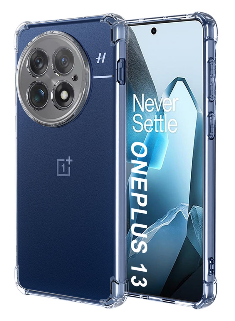 MARGOUN OnePlus 13 Gorilla Case Cover TPU Clear Protective Case Rugged Shockproof and Durable Back Cover Clear-1  - Image 1