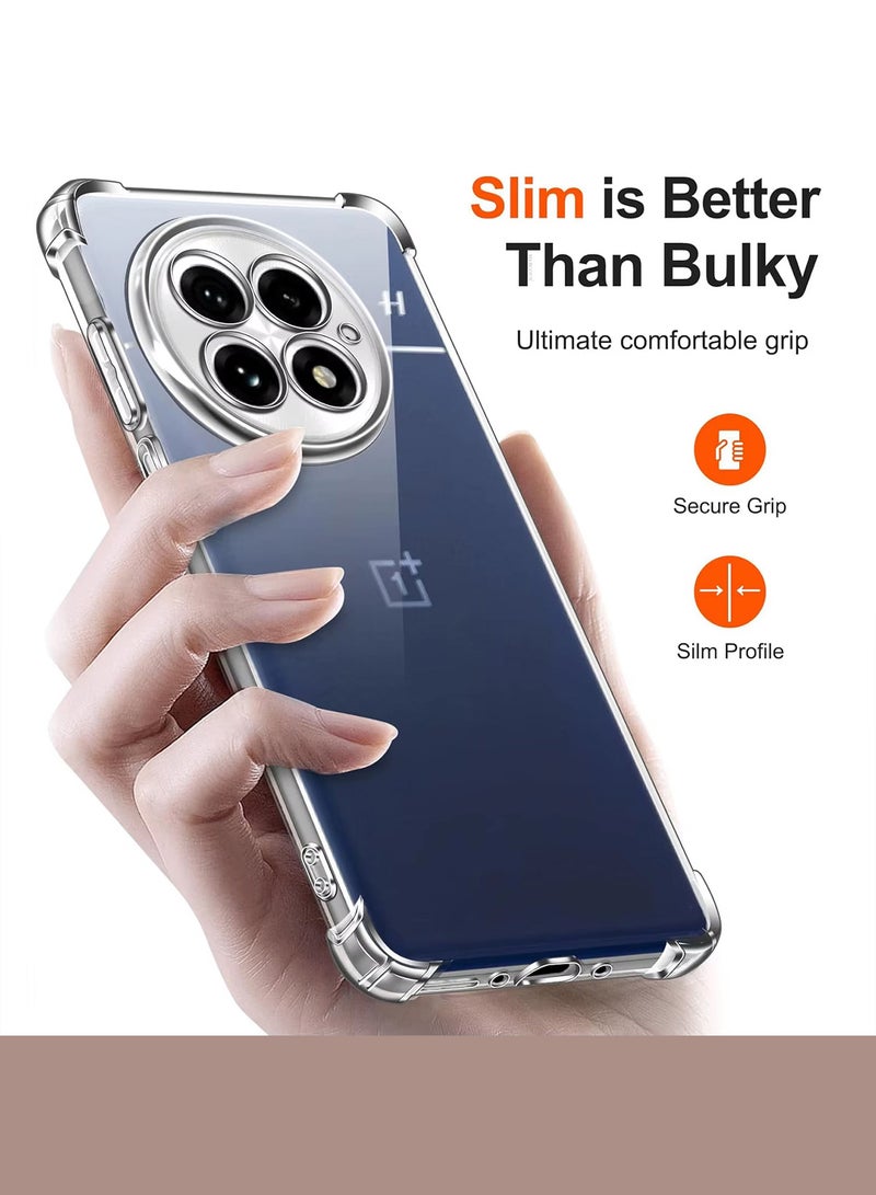 MARGOUN OnePlus 13 Gorilla Case Cover TPU Clear Protective Case Rugged Shockproof and Durable Back Cover Clear-1  - Image 4