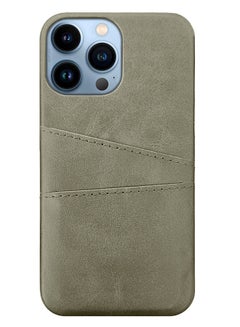 MARGOUN iPhone 13 Pro Max 2Packs Case Cover Leather with Card Holder for Men Women Phone Case with 3D Screen Protector Grey-2  - Image 2