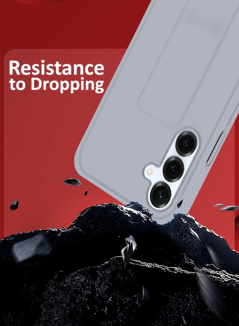 مارجون حافظة سيليكون لجهاز Galaxy S25 Plus 2 حزمة مع وظيفة حامل مقاومة للصدمات ومضادة للخدش مع قبضة إصبع وحماية شاشة خصوصية واحدة - Image 4