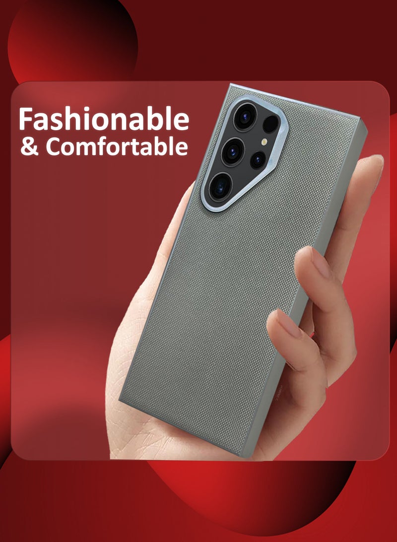 مارجون غطاء هاتف سامسونج جالاكسي S24 ألترا من الجلد النباتي، تصميم نحيف، حواف مرتفعة لحماية الكاميرا والشاشة - Image 5